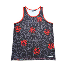 Customized Fashion Floral Pattern Printed Jersey Sport Vest (TT5006)